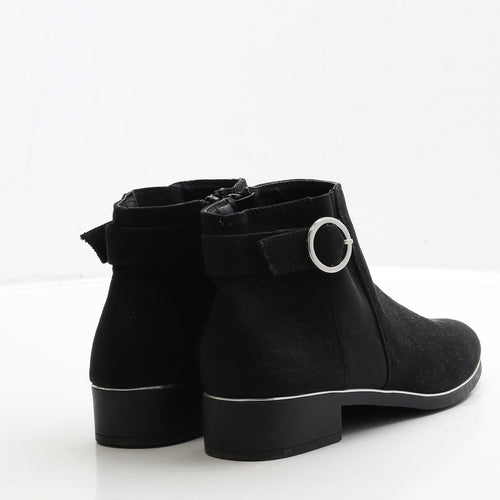 Primark Womens Black Suede Chelsea Boot UK 4 37