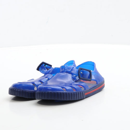 Preworn Boys Blue Rubber Slingback Sandal UK 6 24