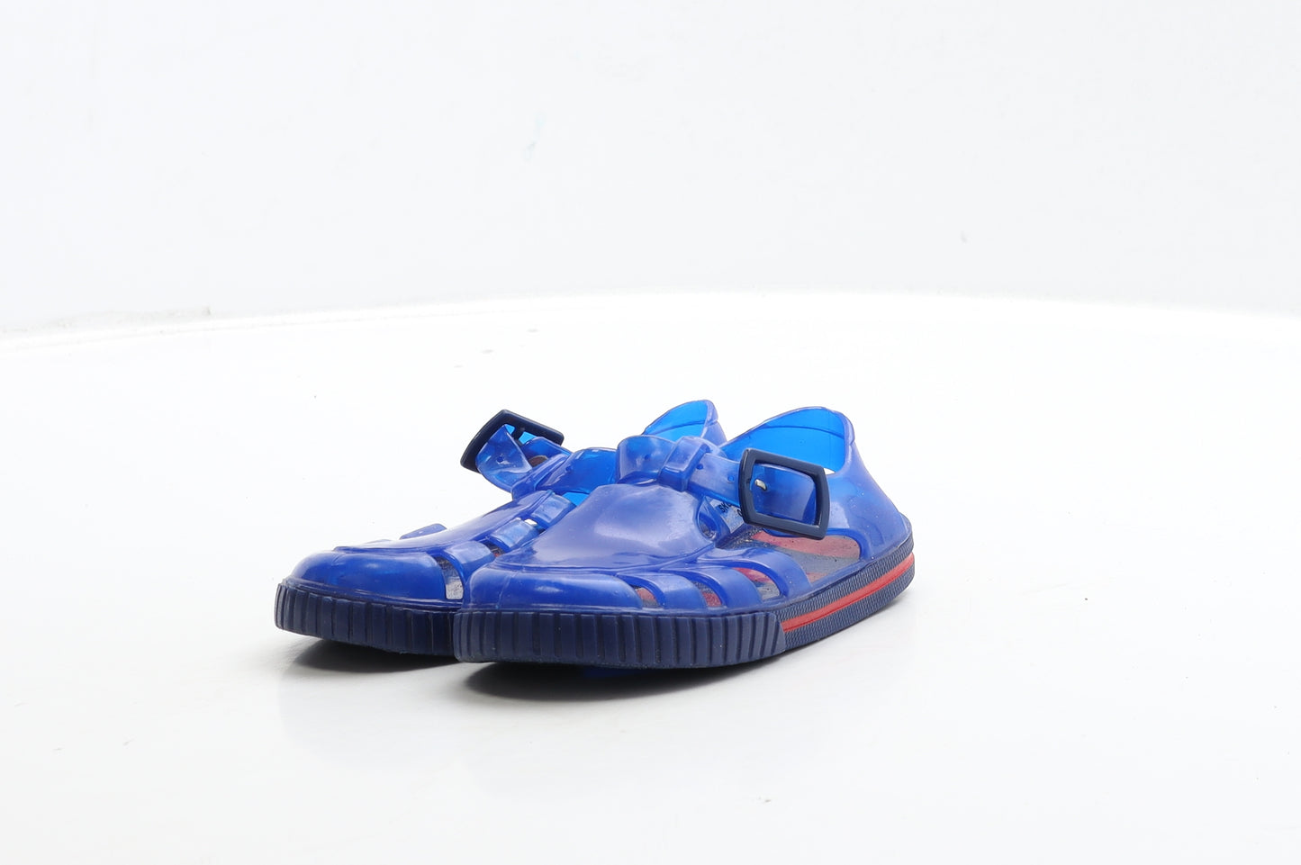 Preworn Boys Blue Rubber Slingback Sandal UK 6 24