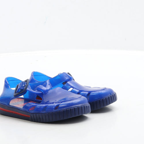 Preworn Boys Blue Rubber Slingback Sandal UK 6 24