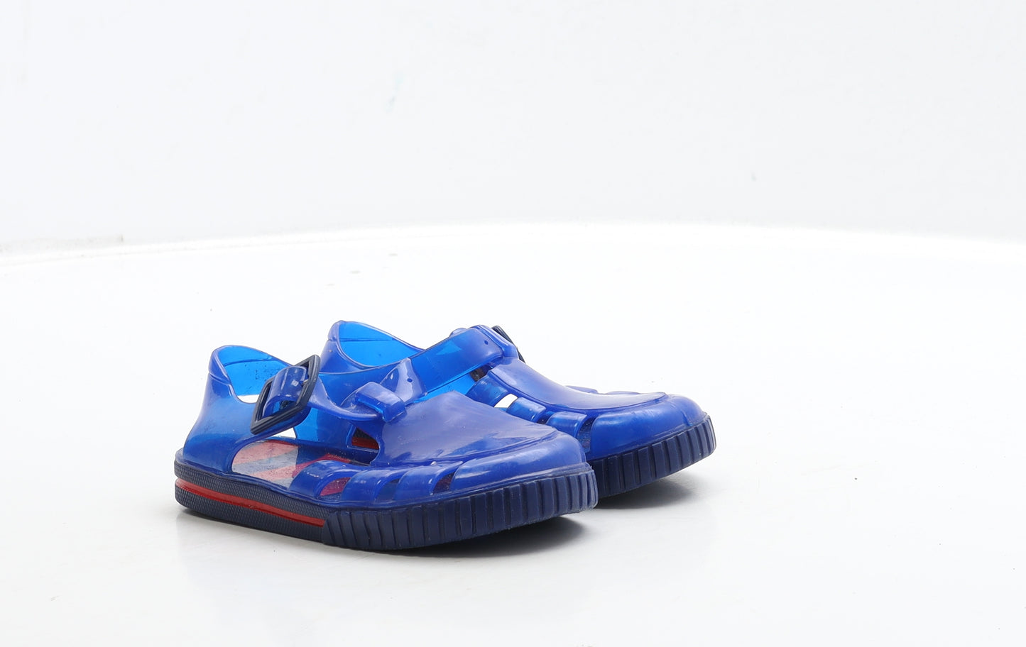 Preworn Boys Blue Rubber Slingback Sandal UK 6 24