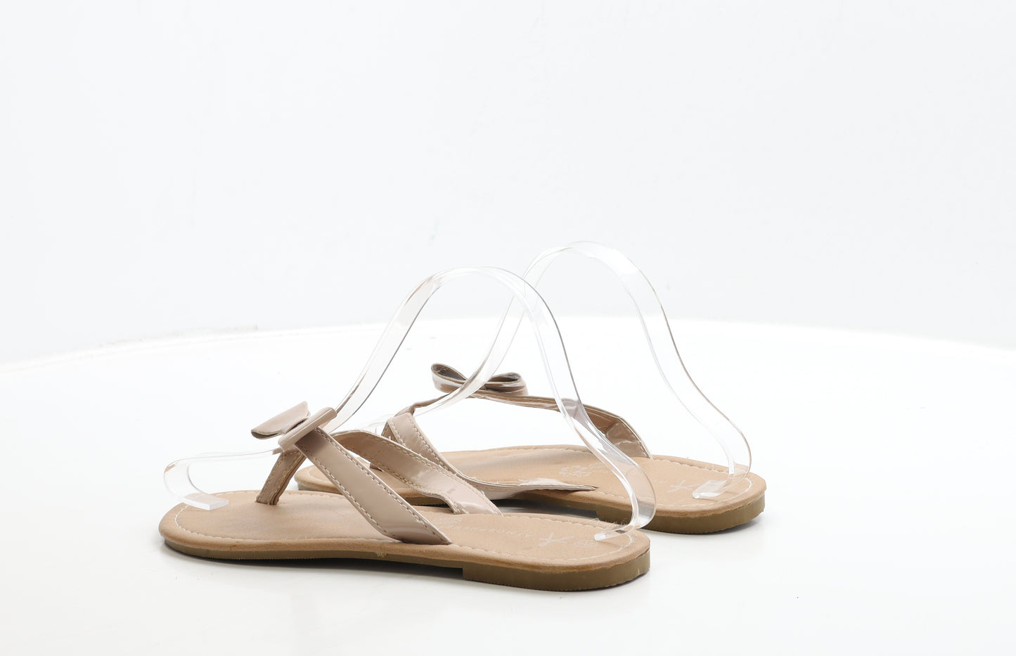 Atmosphere Womens Beige Polyester Thong Sandal UK 6 39