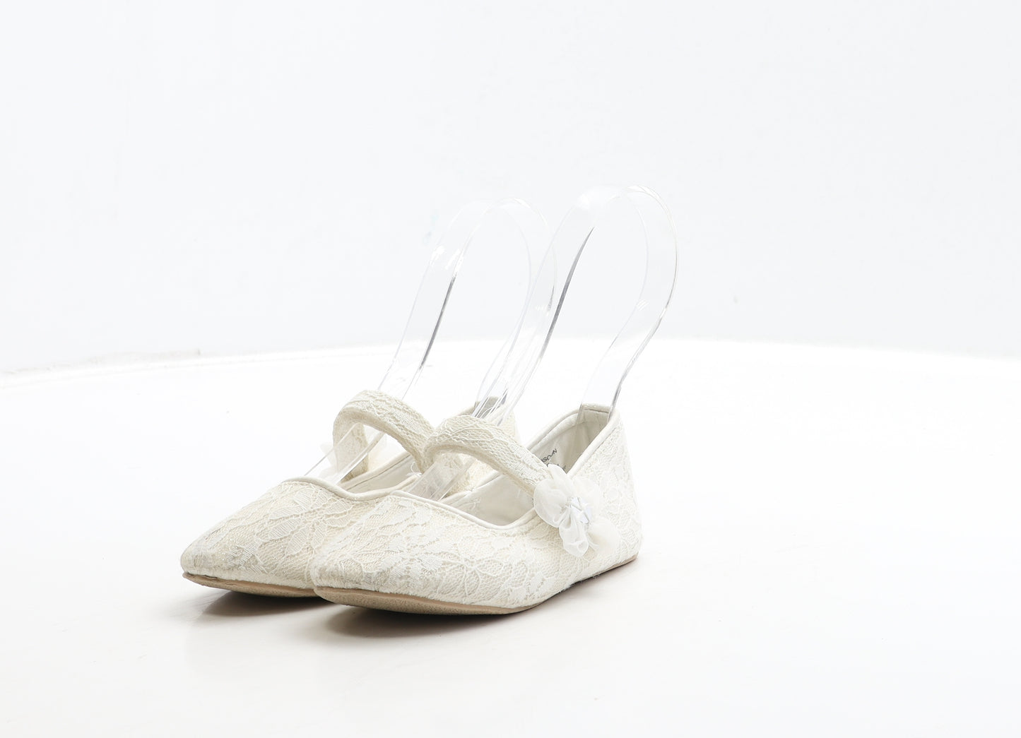 Monsoon Girls White Polyester Flat Dress UK 6 23