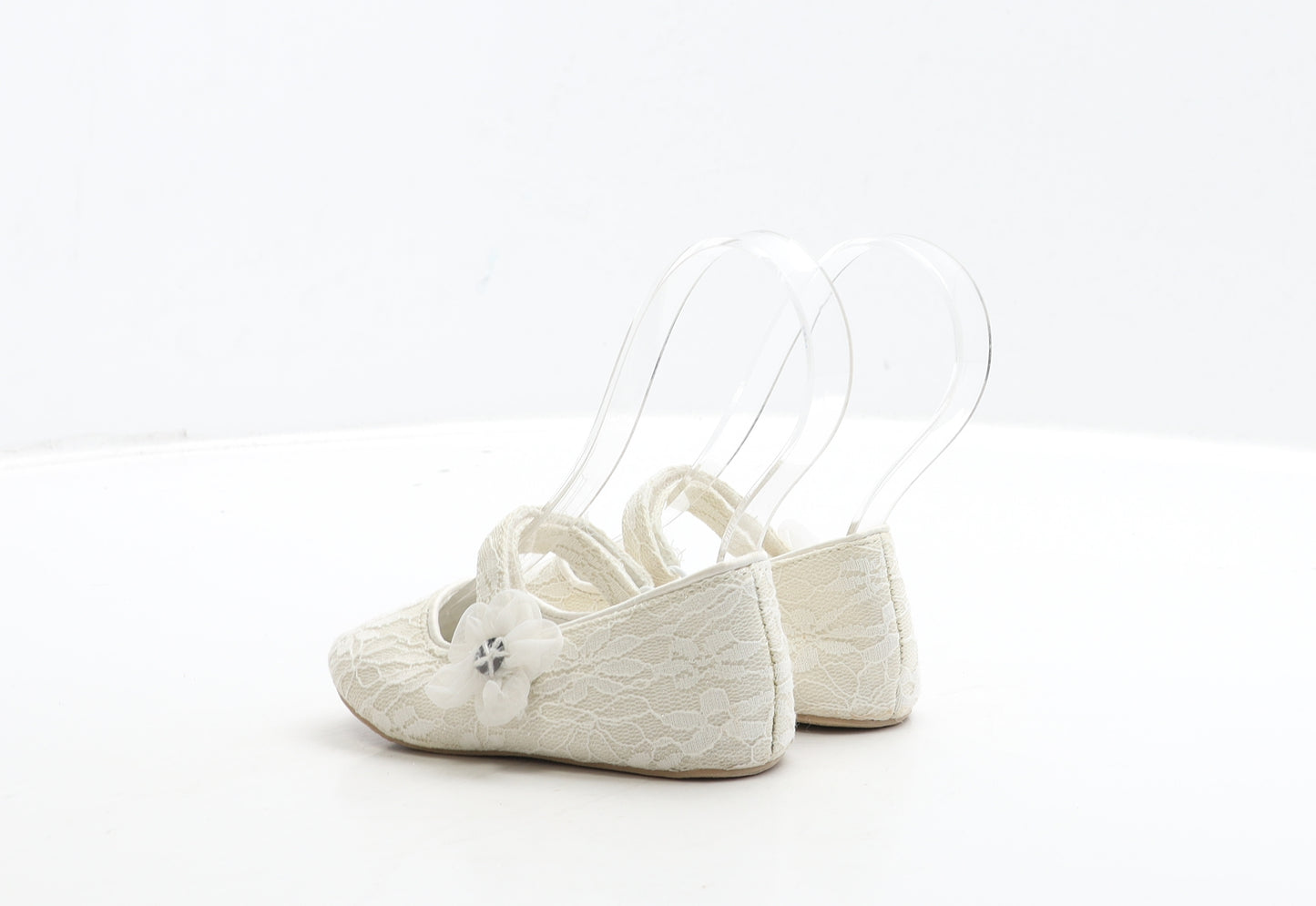 Monsoon Girls White Polyester Flat Dress UK 6 23