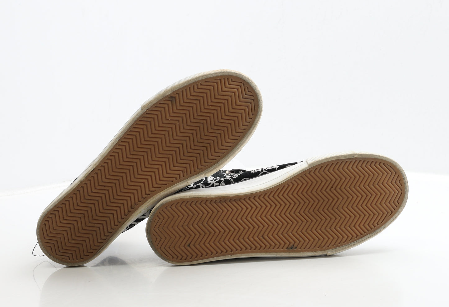 Primark Womens Black Fabric Trainer UK 5 38 - Mickey Mouse