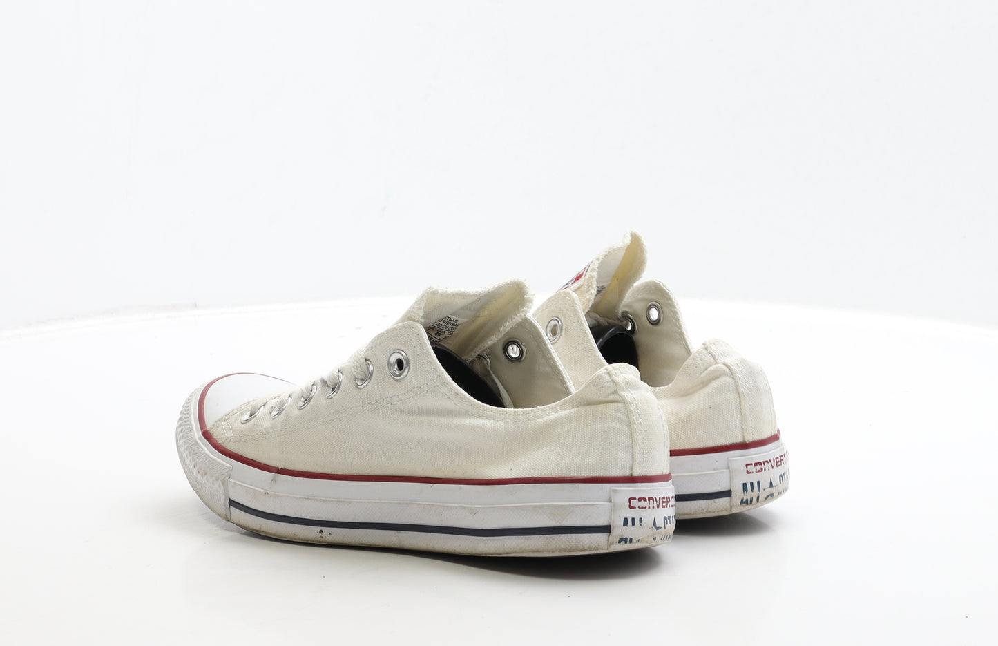 Converse Womens White Fabric Trainer UK 8 41