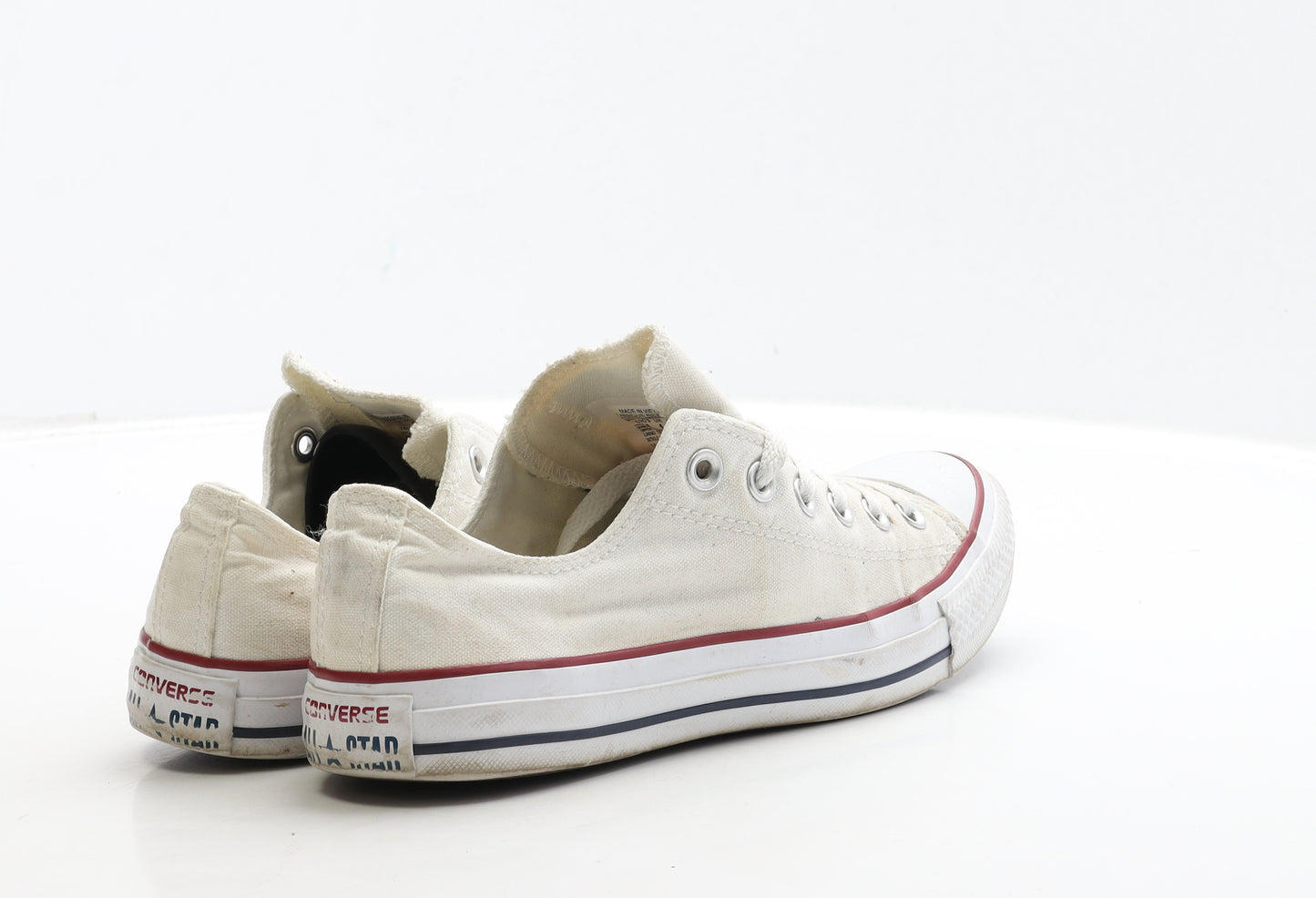 Converse Womens White Fabric Trainer UK 8 41