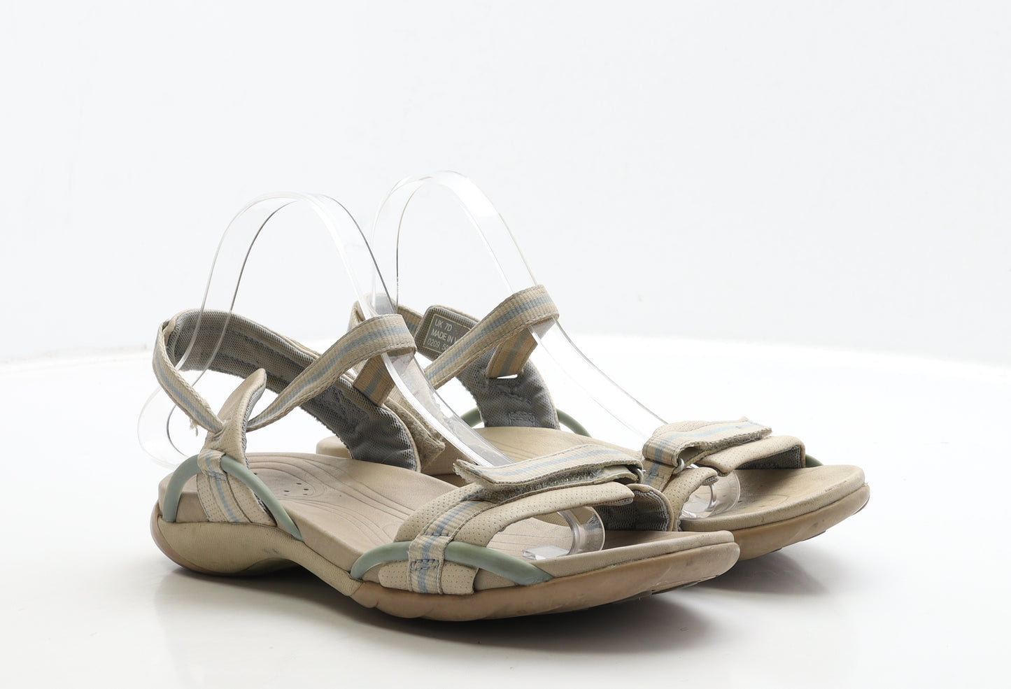 Clarks Womens Beige Polyester Strappy Sandal UK 7 40