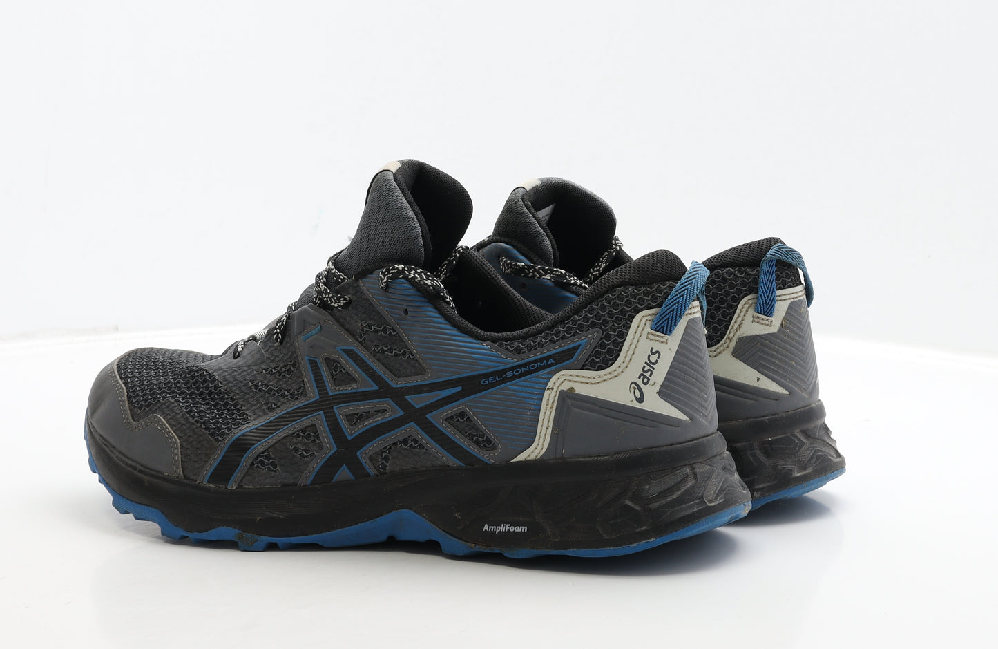 ASICS Mens Grey Polyester Trainer UK 14 48