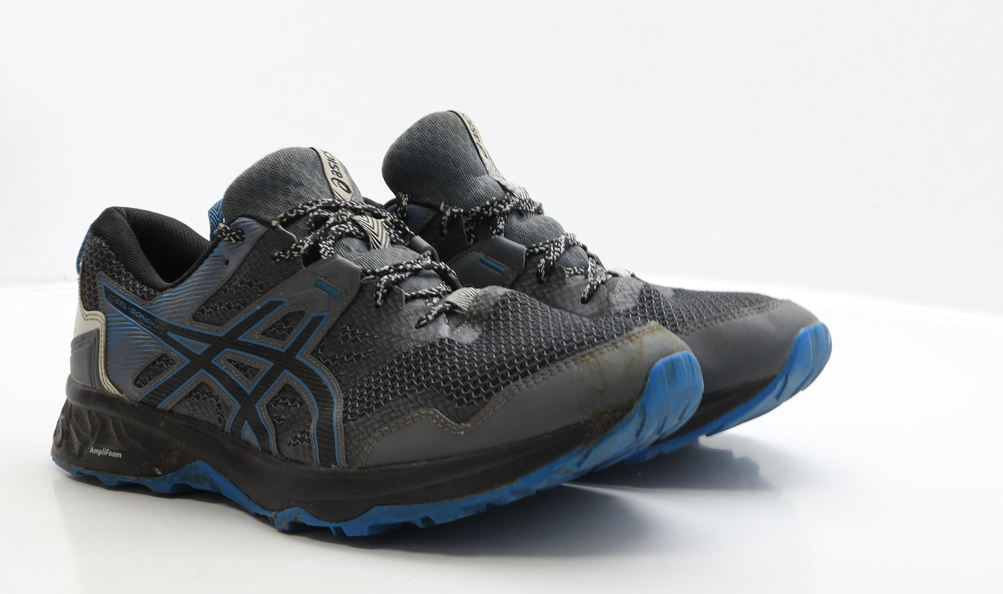 ASICS Mens Grey Polyester Trainer UK 14 48