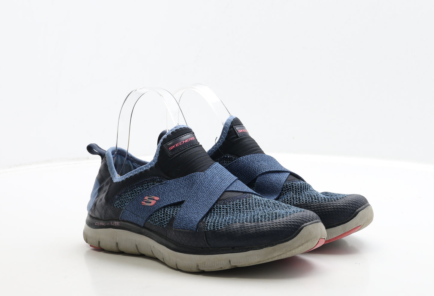 Skechers Womens Blue Polyester Trainer UK 6 39