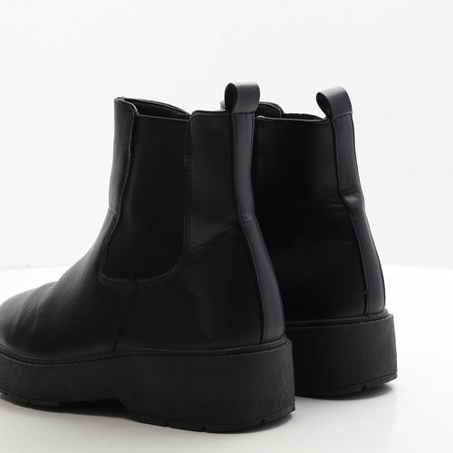Krush Womens Black Leather Chelsea Boot UK 7 40