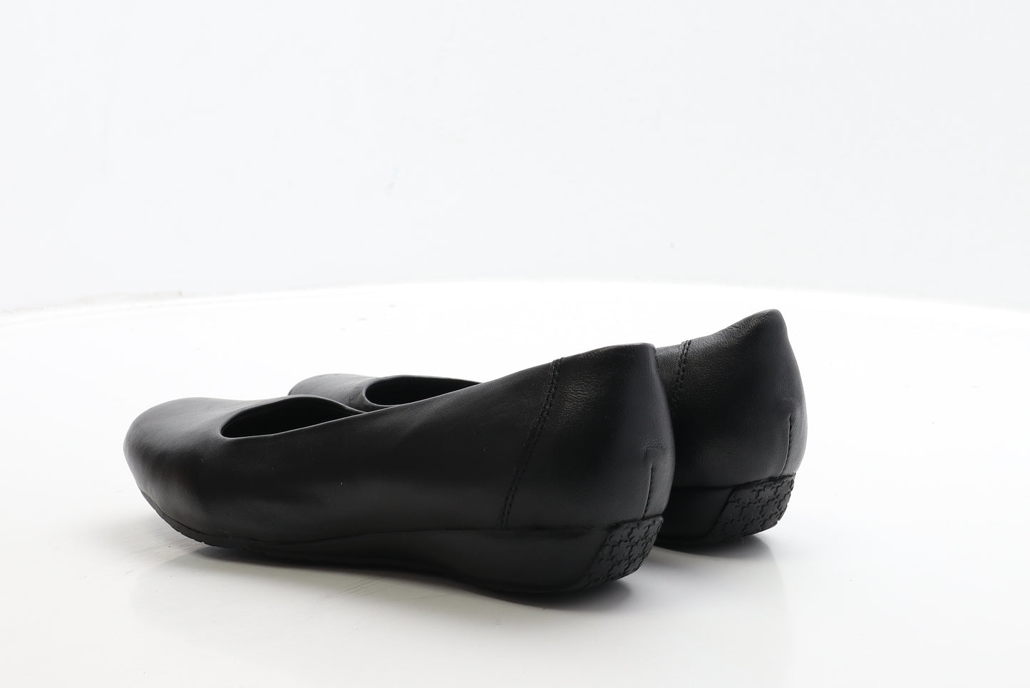 Soleflex Womens Black Leather Ballet Flat UK 5 38