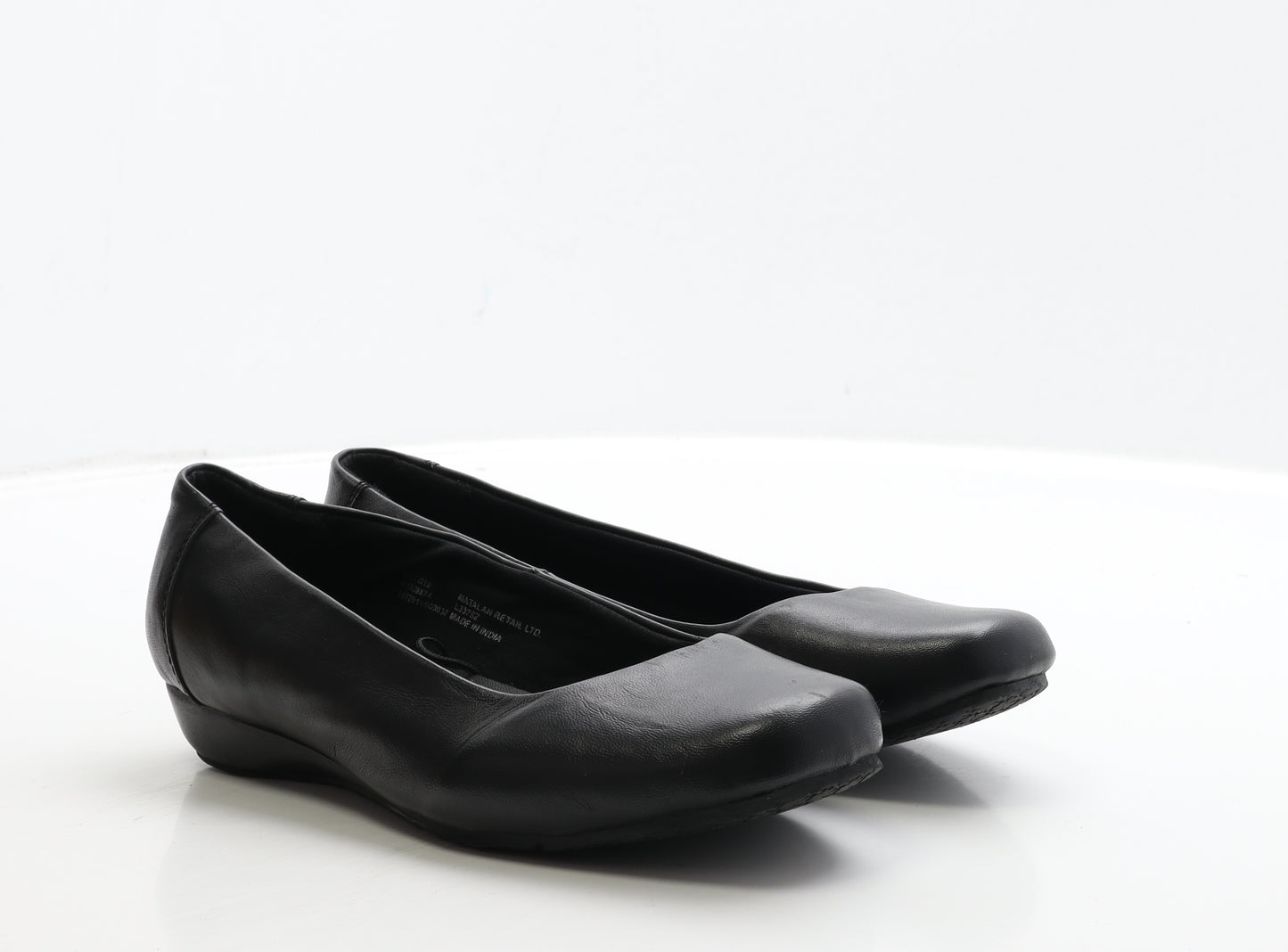 Soleflex Womens Black Leather Ballet Flat UK 5 38