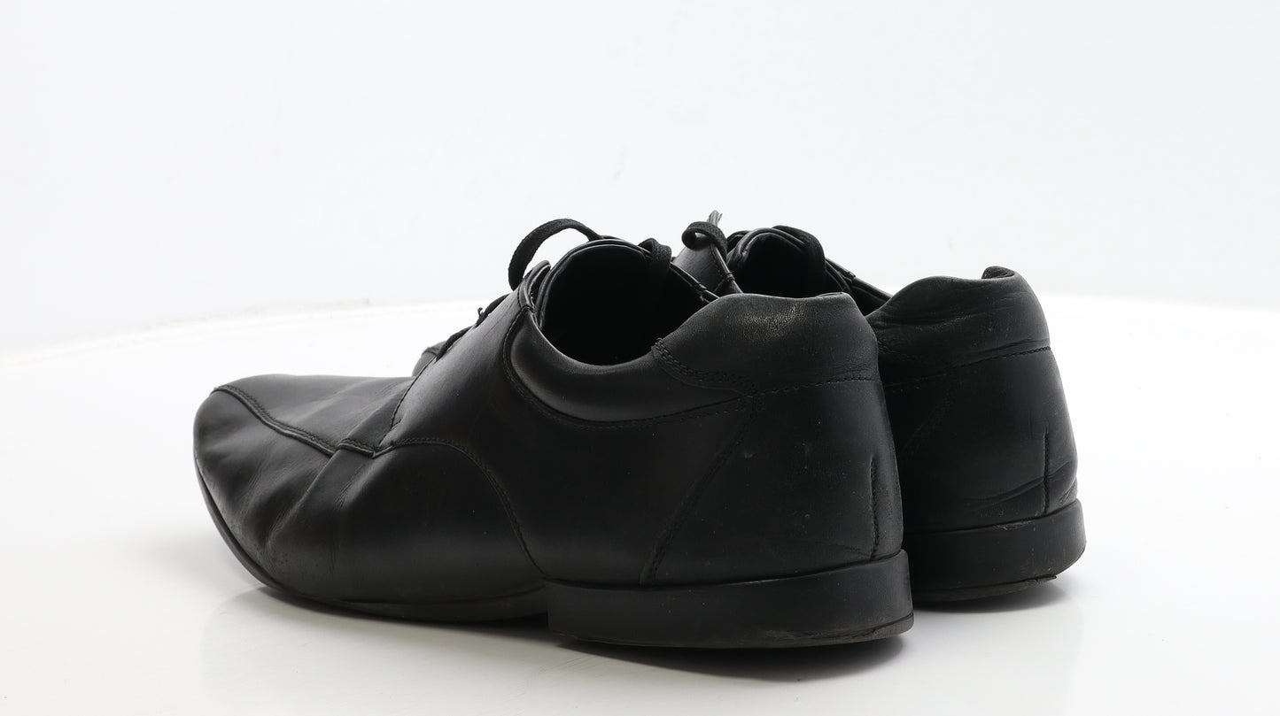 Taylor & Wright Mens Black Leather Oxford Casual UK 11 45