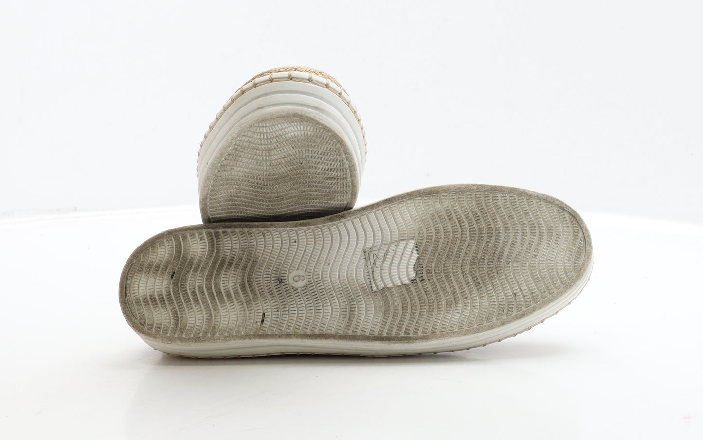 River Island Womens Beige Suede Loafer Flat UK 6 39