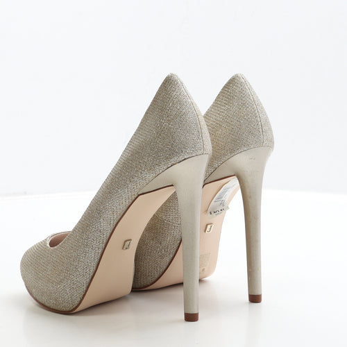 Faith Womens Gold Polyester Court Heel UK 5 38