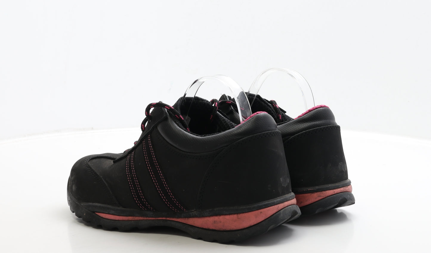 Amblers Safety Womens Black Polyester Boat Shoe Flat UK 8 42