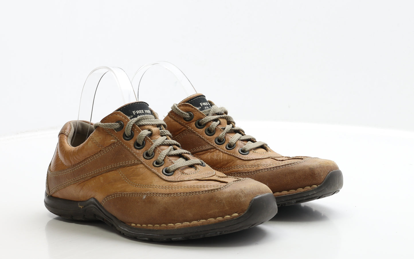 Freeway Womens Brown Leather Trainer UK 5 38