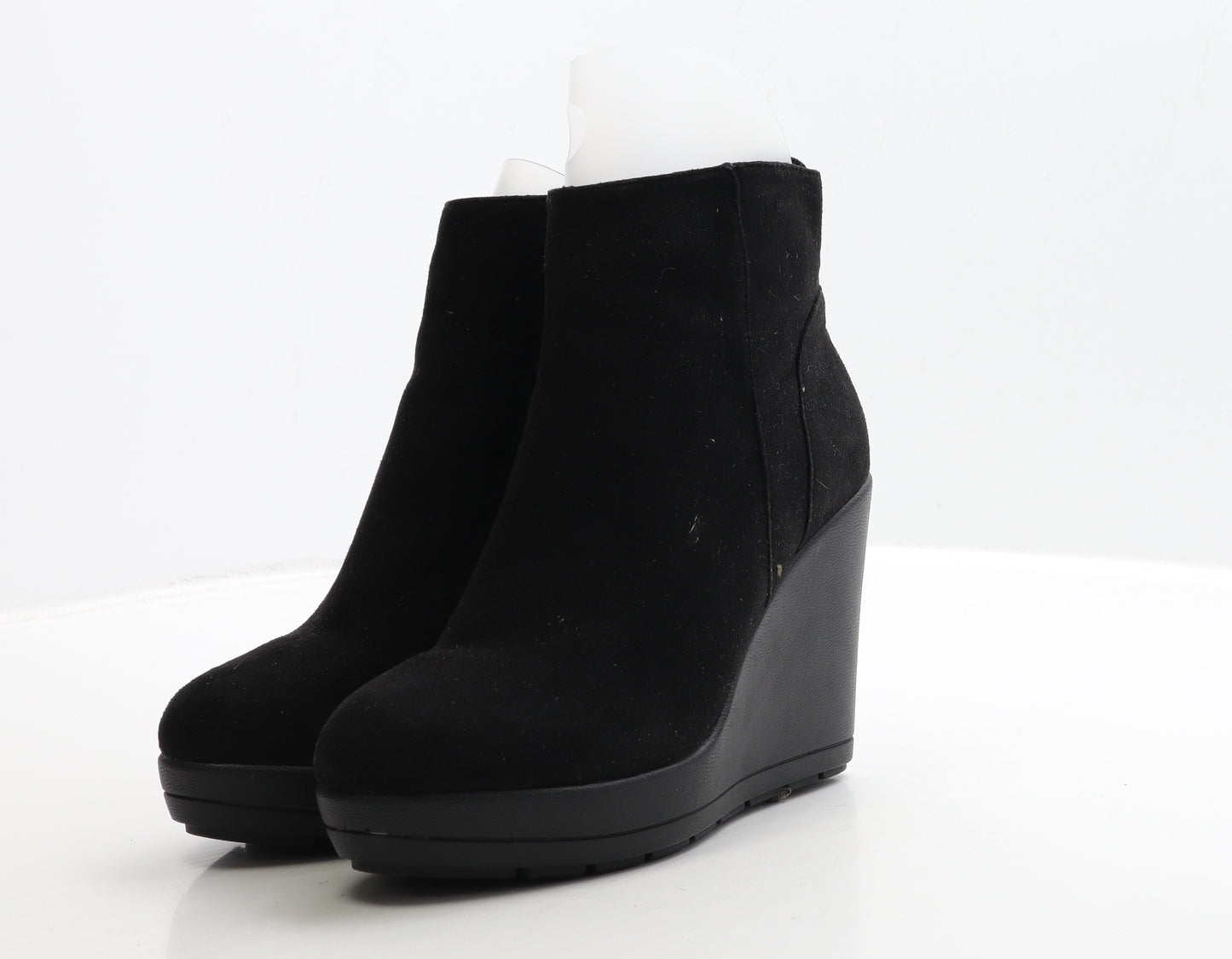 New Look Womens Black Suede Bootie Boot UK 6 39