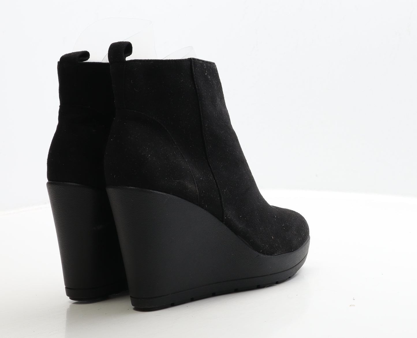 New Look Womens Black Suede Bootie Boot UK 6 39