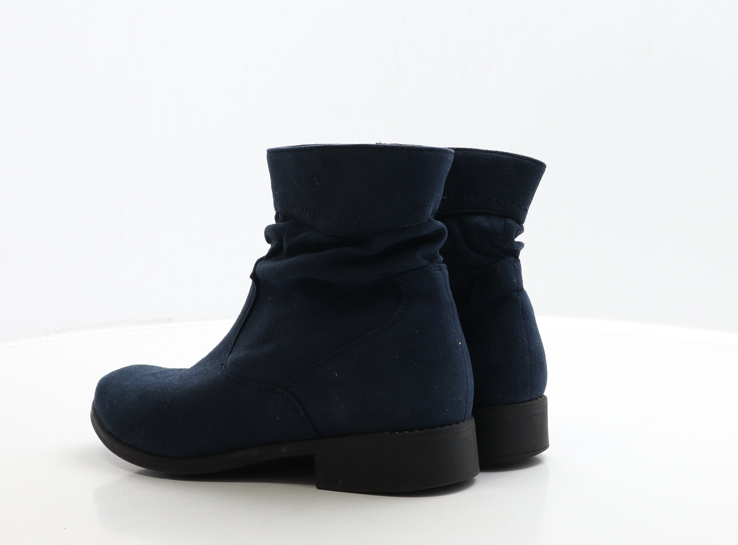 Preworn Womens Black Suede Bootie Boot UK 8 42