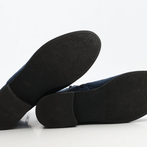 Preworn Womens Black Suede Bootie Boot UK 8 42