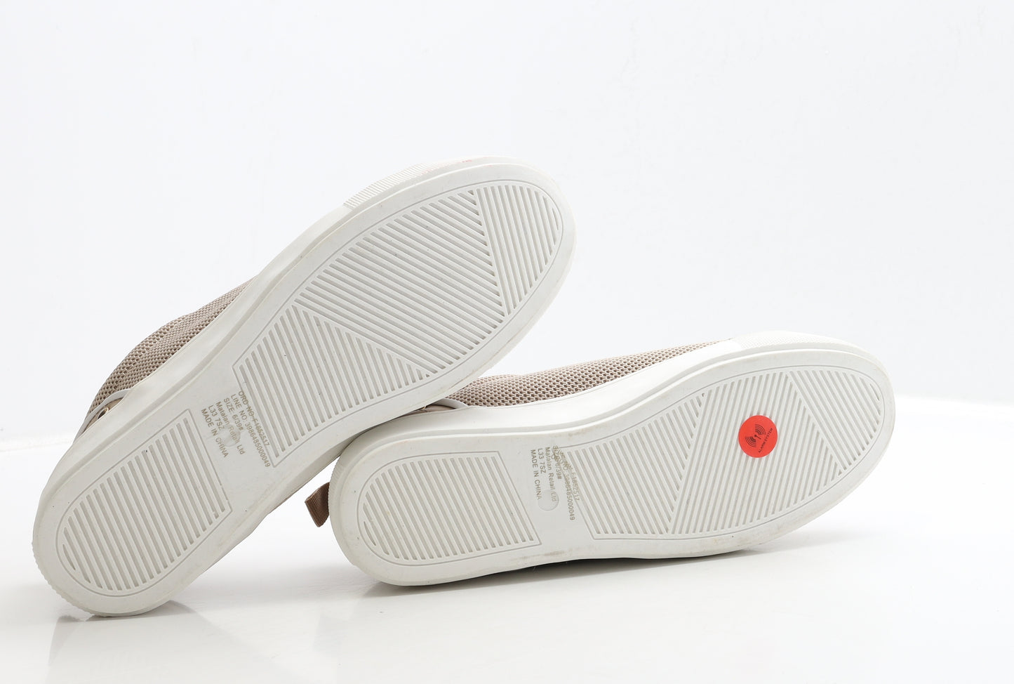 Matalan Womens Beige Polyester Trainer UK 6 39