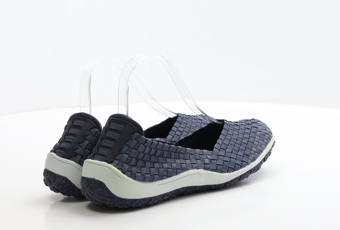 Pavers Womens Blue Polyester Loafer Flat UK 7 40