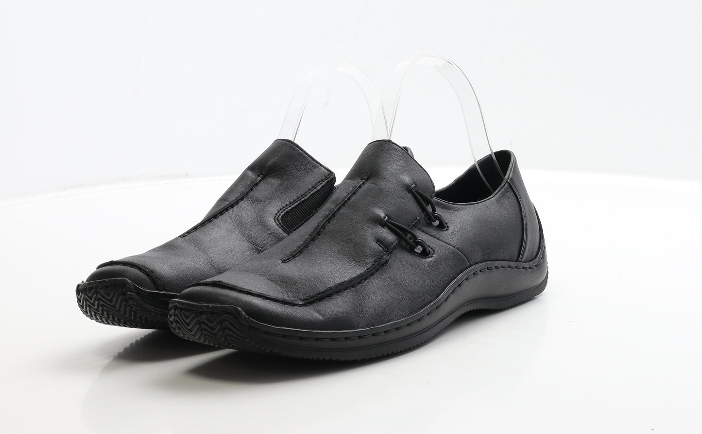 Rieker Womens Black Leather Loafer Flat UK 7 40