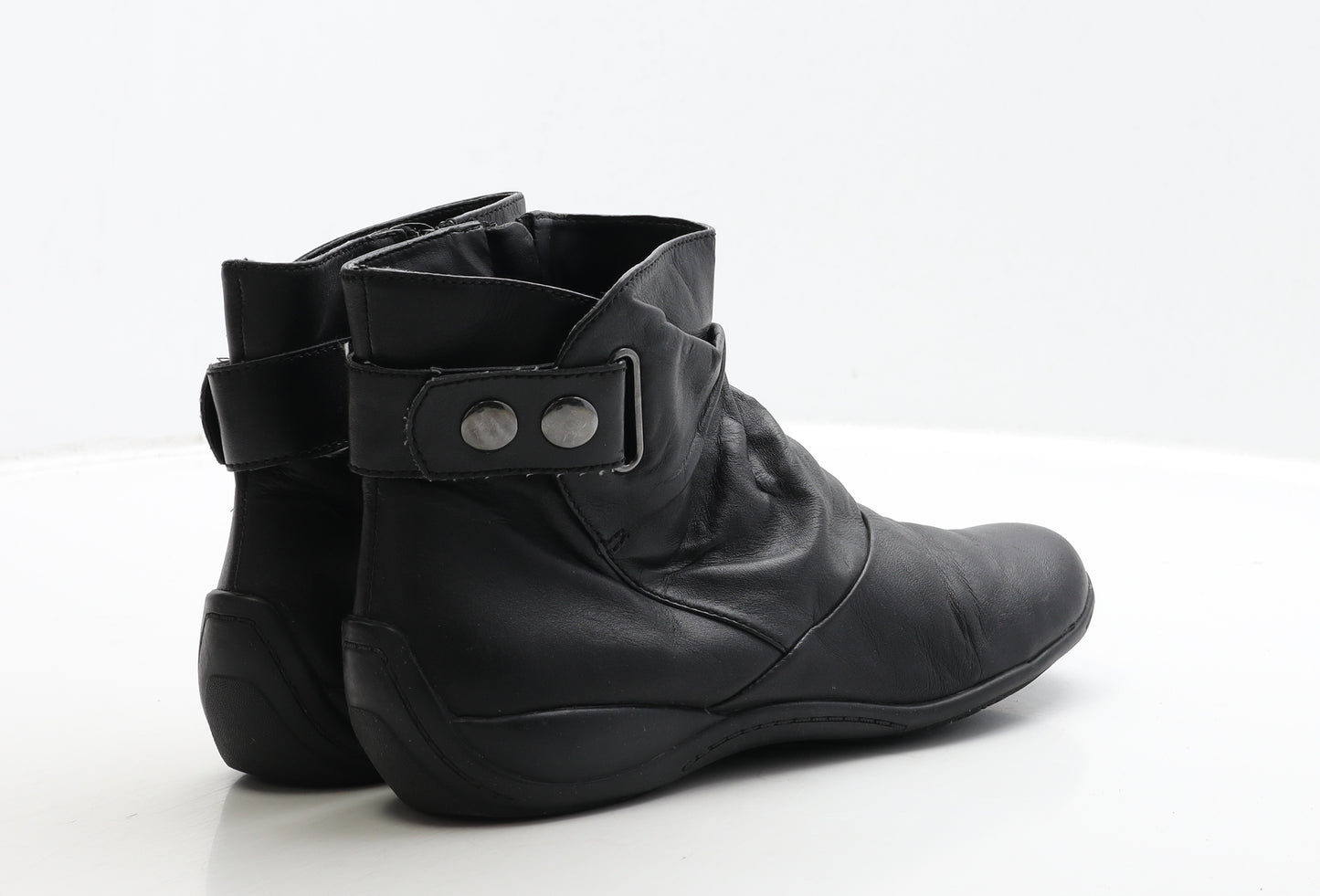 Clarks Womens Black Leather Bootie Boot UK 5 38