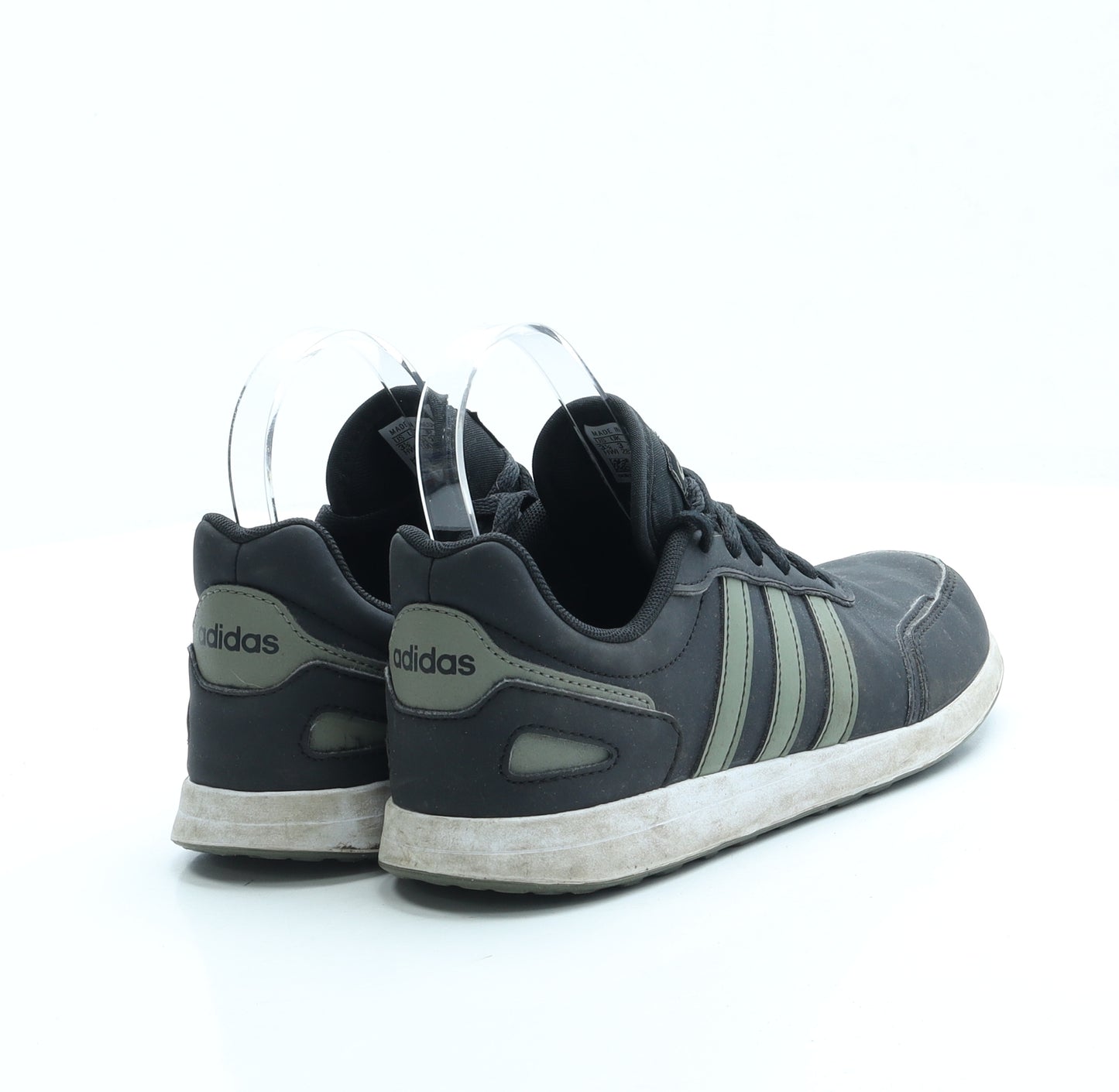 adidas Boys Black Polyester Trainer UK 3 35.5