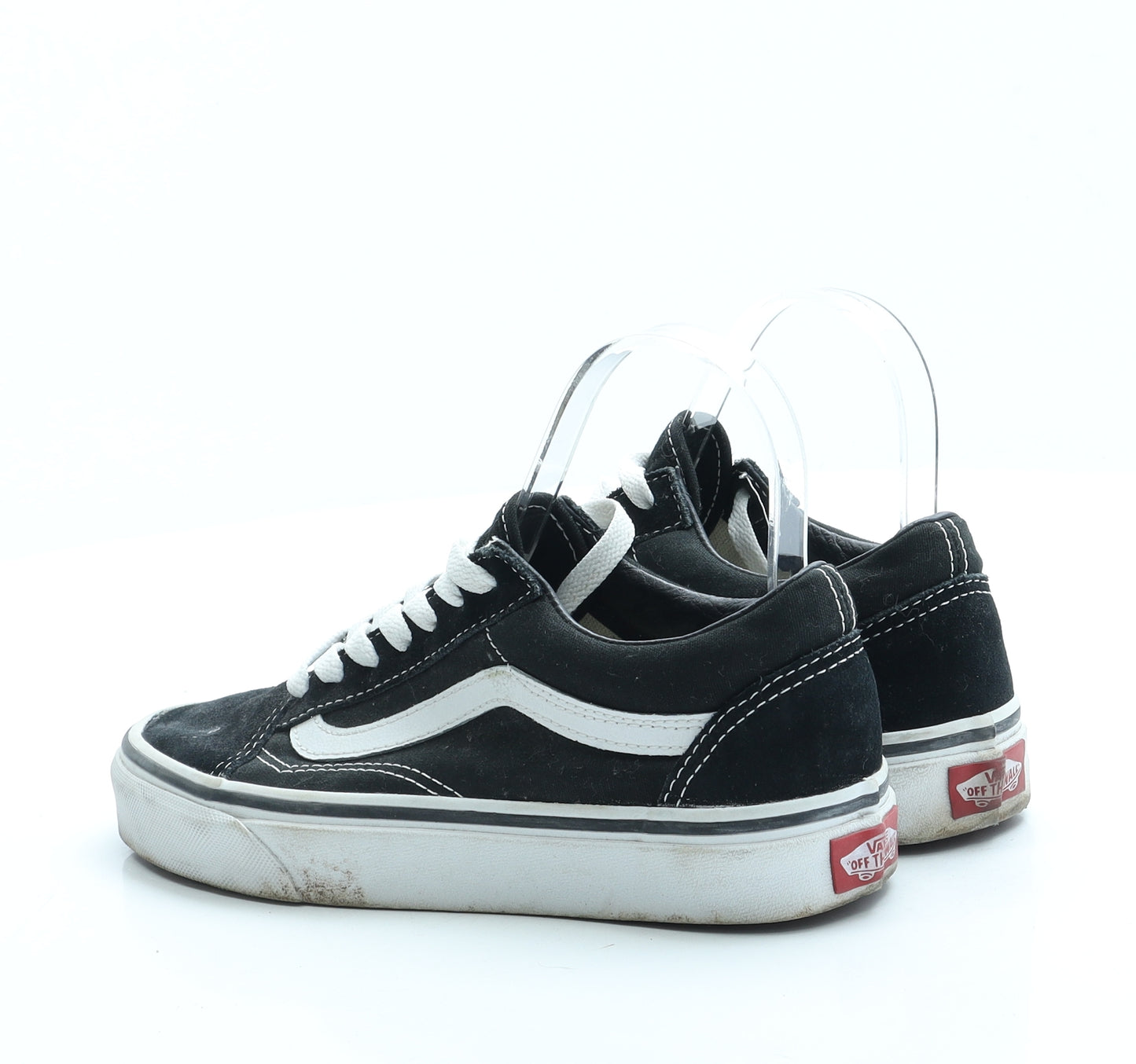 VANS Girls Black Polyester Trainer UK 3.5 36 - Unisex