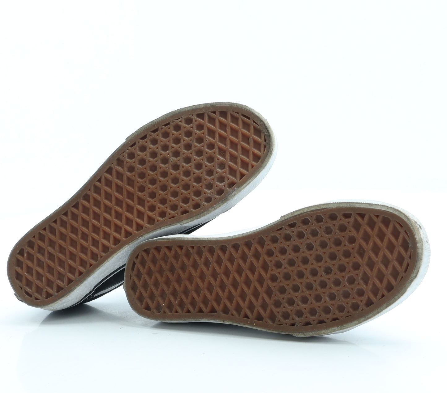 VANS Girls Black Polyester Trainer UK 3.5 36 - Unisex