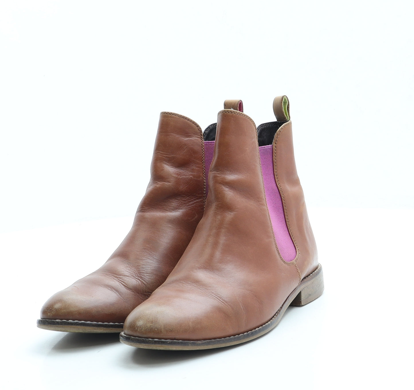 Joules Womens Brown Leather Chelsea Boot UK 3 36