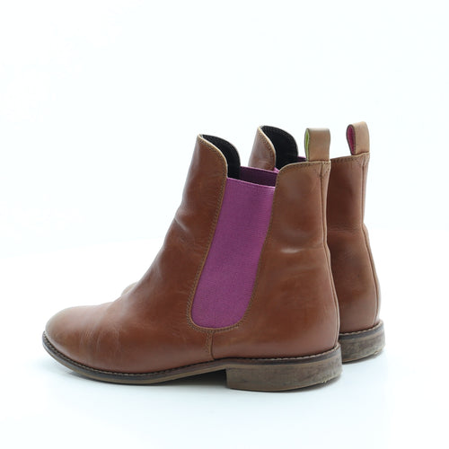 Joules Womens Brown Leather Chelsea Boot UK 3 36