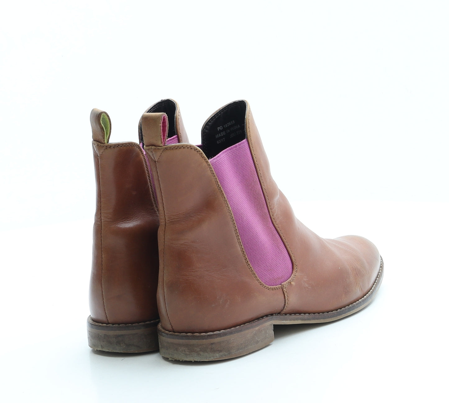 Joules Womens Brown Leather Chelsea Boot UK 3 36