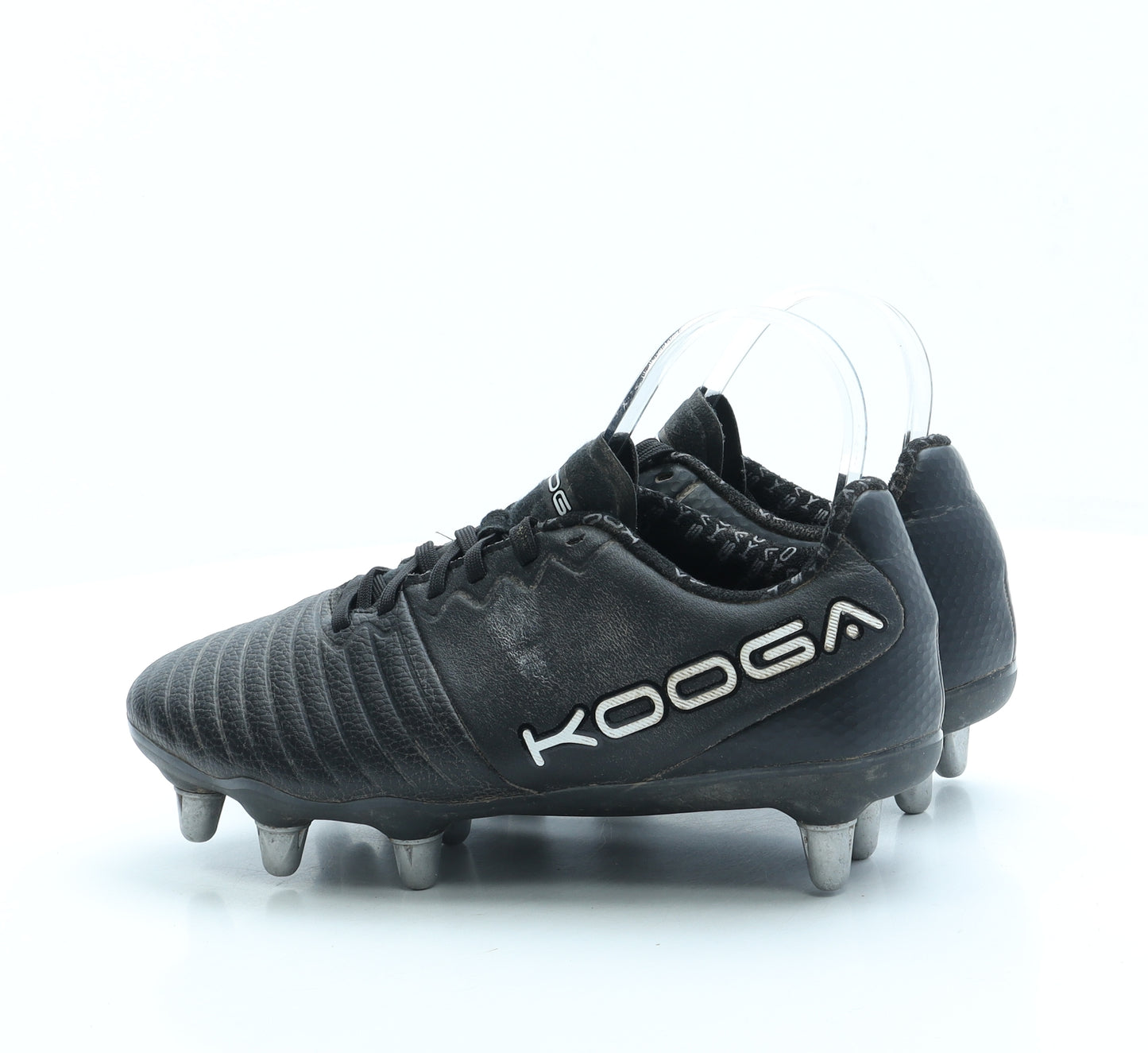 Kooga Boys Black Leather Trainer UK 5.5 38.5 - Football