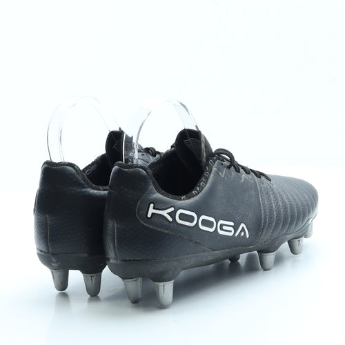 Kooga Boys Black Leather Trainer UK 5.5 38.5 - Football