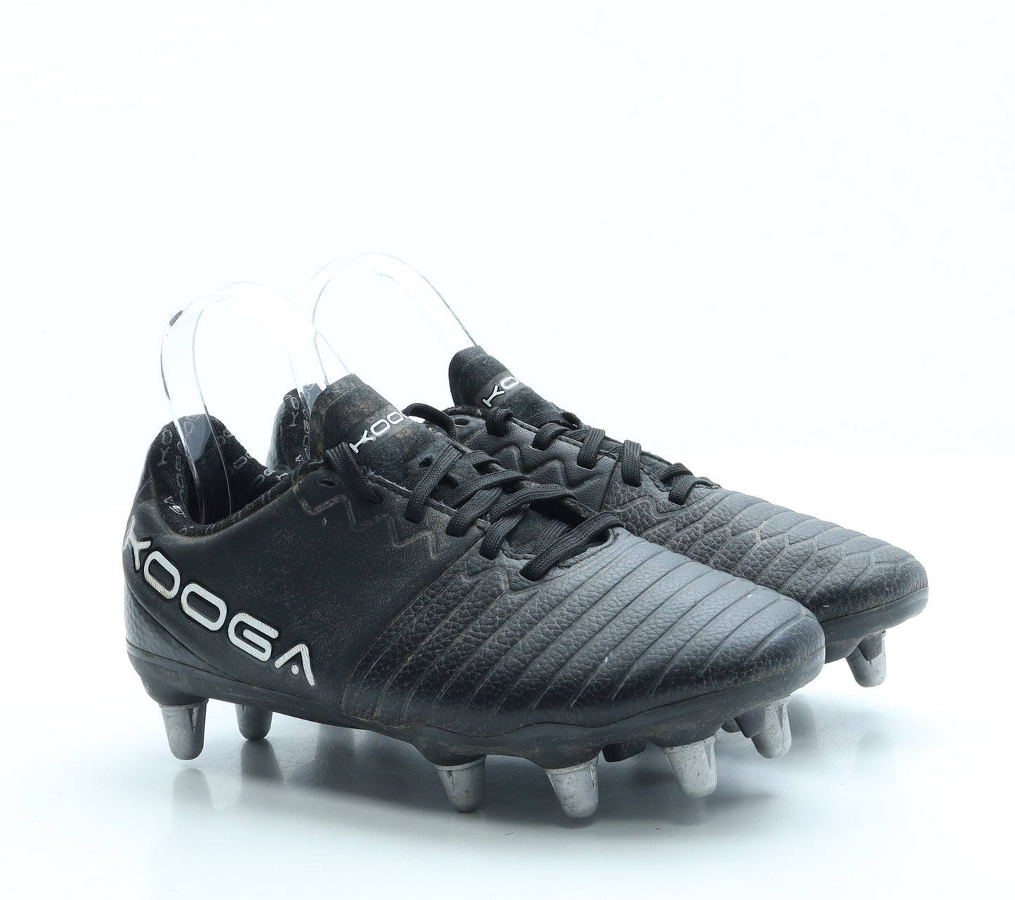 Kooga Boys Black Leather Trainer UK 5.5 38.5 - Football