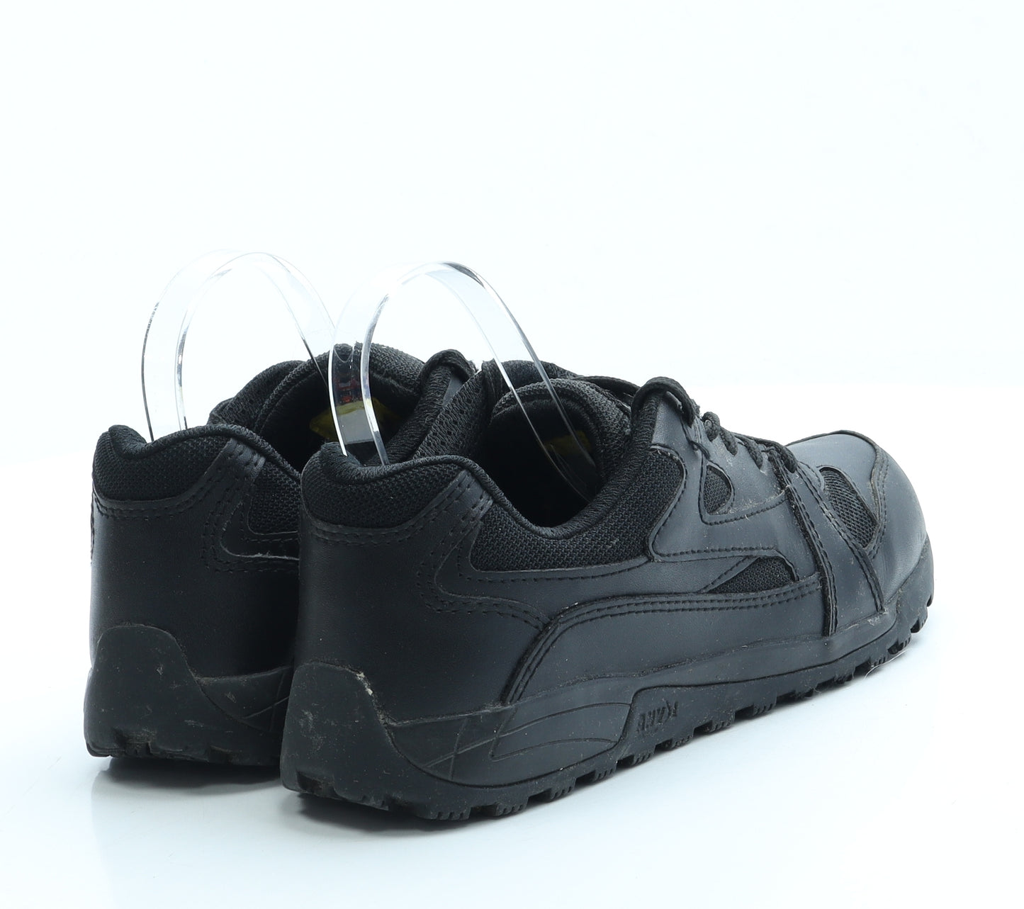 Anvil Womens Black Leather Trainer UK 6 40