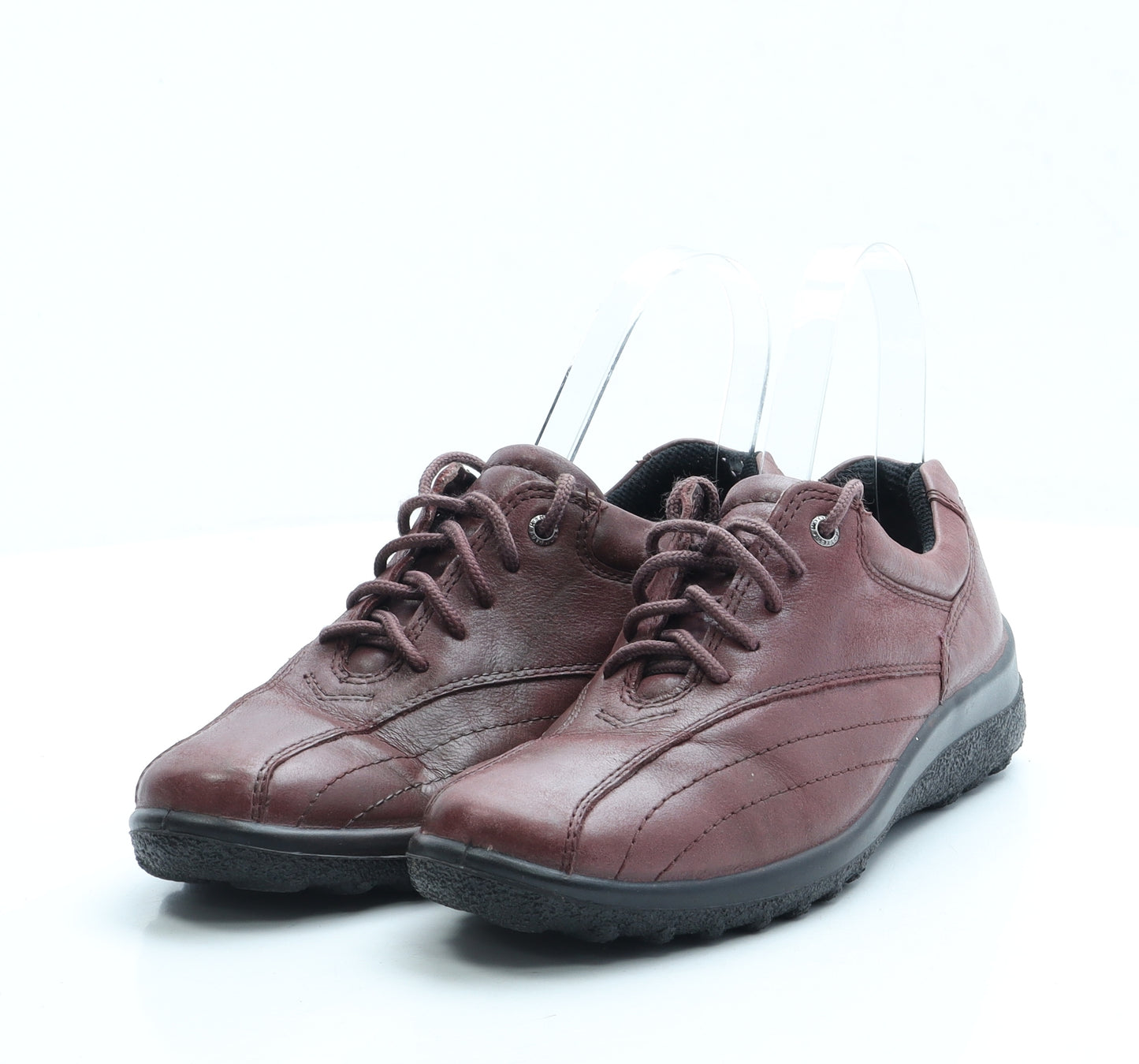Hotter Womens Red Leather Trainer UK 3 36