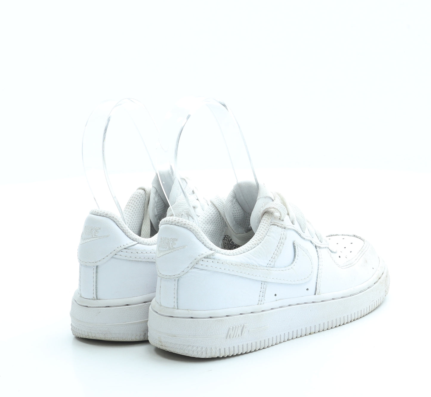 Nike Boys White Leather Trainer UK 10 27 - Air Force