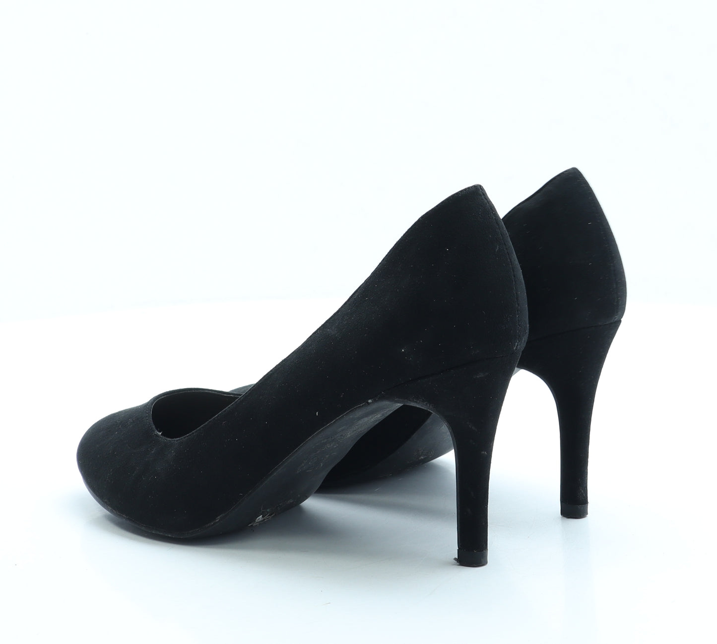 New Look Womens Black Suede Court Heel UK 6 39