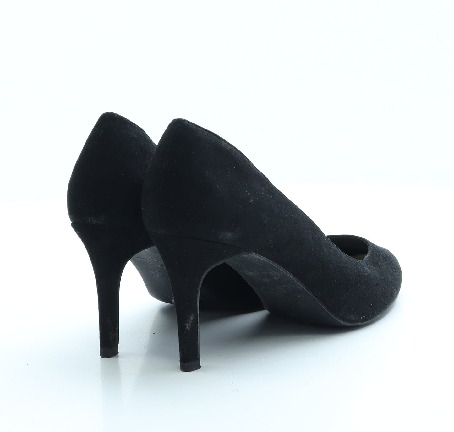New Look Womens Black Suede Court Heel UK 6 39
