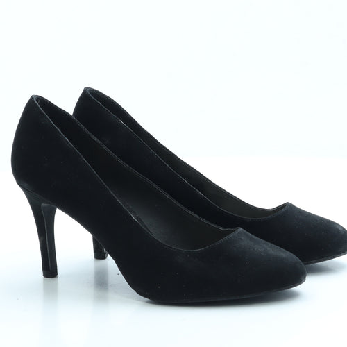 New Look Womens Black Suede Court Heel UK 6 39