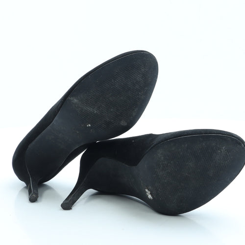 New Look Womens Black Suede Court Heel UK 6 39