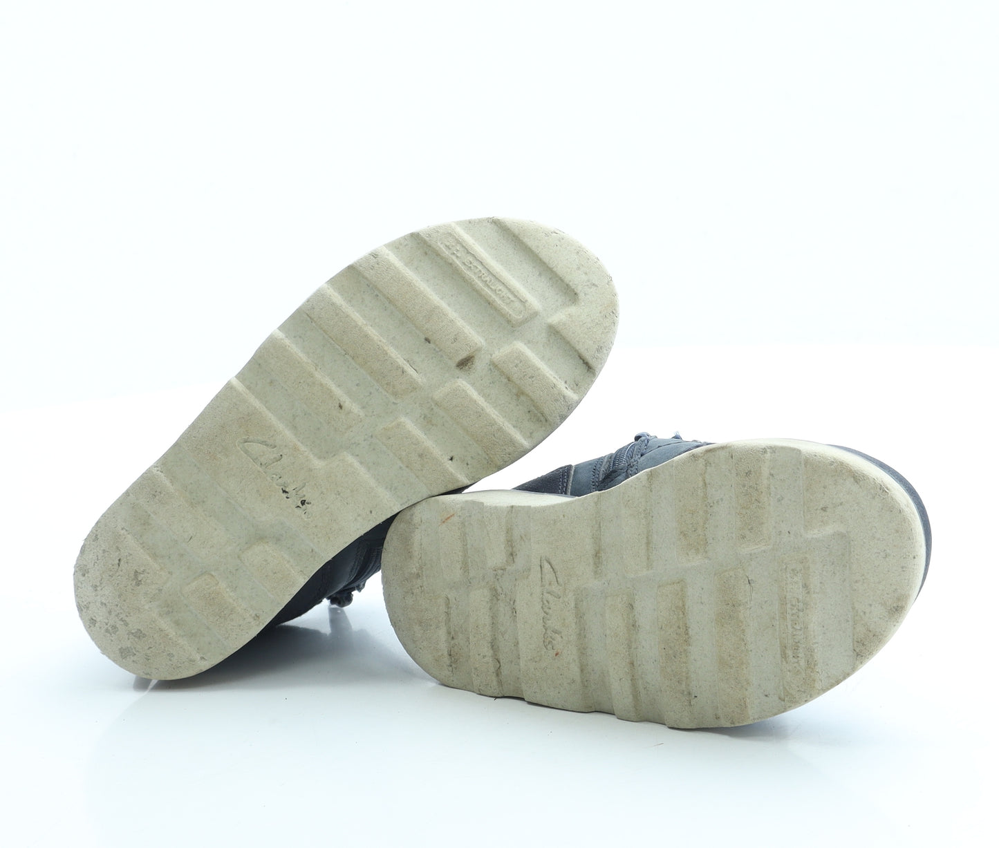 Clarks Boys Blue Polyester Combat Boot UK 8.5