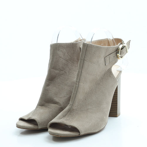 Primark Womens Beige Suede Slingback Heel UK 6 39