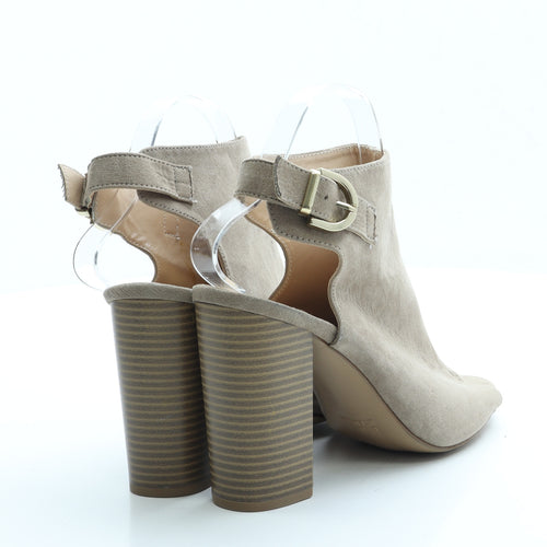 Primark Womens Beige Suede Slingback Heel UK 6 39